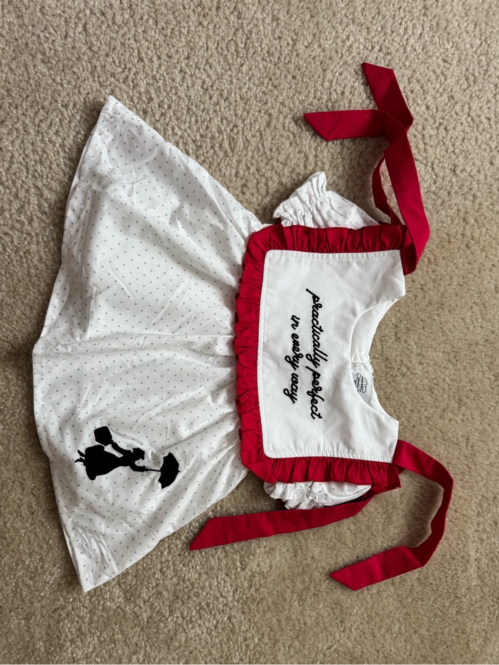 Kids Red & White Dress